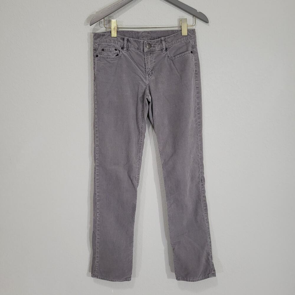 J Crew Corduroy Pants Womens 27S  City Fit Gray Casual Fall Winter Preppy